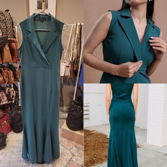 NWT Green Maxi Dress - Picture 1 of 5